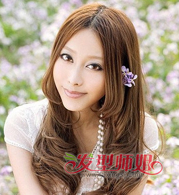 梨花头超长发型 长发梨花烫发型图片(5)_发型师姐