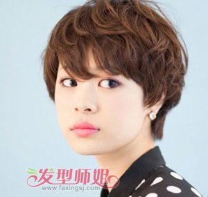 女生纹理个性发型图案 纹理蓬松发型图片(3)