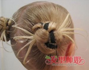 儿童短发发型扎法女儿童短发弄什么发型好看3