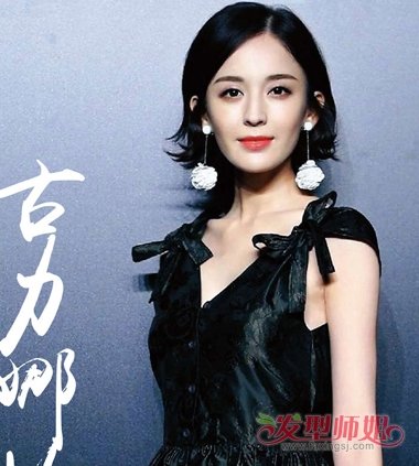 古力娜扎短发清爽活力 帅与美的结合短发我给满分(2)
