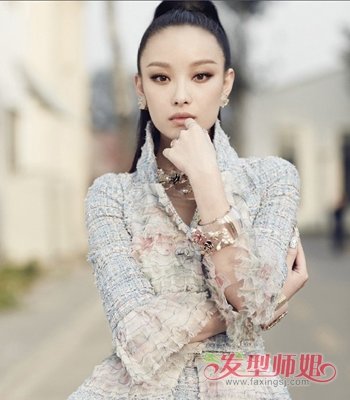 将一边头发扎起的女生帅气发型 帅气的扎头发方式