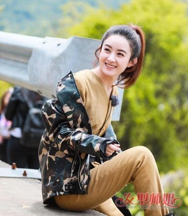 赵丽颖头发染了这个发型轻熟女染发拒绝短发大方脸精干压力颜色图片