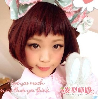 二次元超短发发型真人 日系软妹短发二次元(2)
