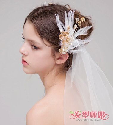 高发髻盘发图解 高发髻新娘发型图片