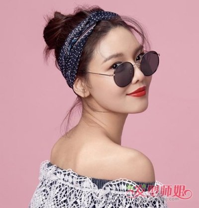女生扎丸子头要不要刘海?这要看颜值 额头不同刘海也随之不同