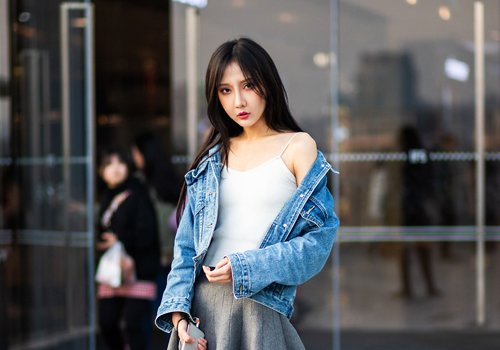 适合大脸女生的长刘海设计 正热女生刘海中长发摆脱大脸so easy