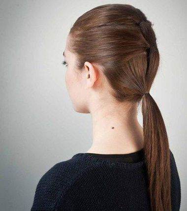 无刘海长直发发型扎法 无刘海直发发型设计