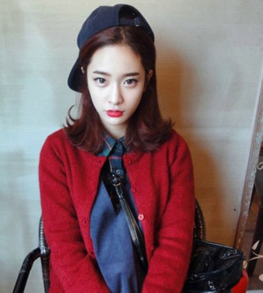 深梨木色头发图片女生 梨木色头发效果图