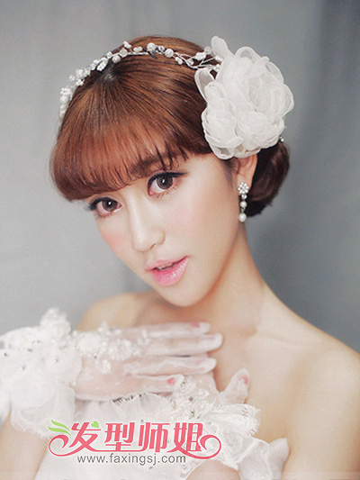 完美形象为你私人定制 唯美新娘发型合集