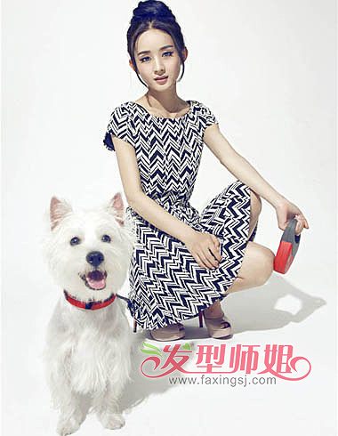 通勤约会发型全搞定 精致盘发展现迷人魅力