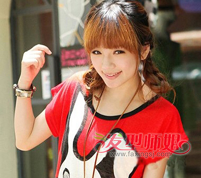 简单发型扎法马尾辫 学生马尾辫发型无刘海