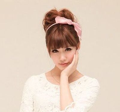 蓬松包包头扎发 包包头的扎法