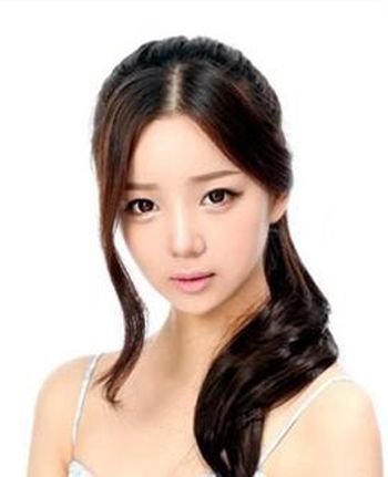 圆脸侧扎马尾发型 圆脸马尾辫发型图片