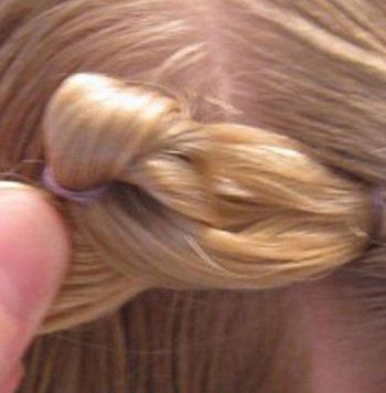 宝宝短发编发图解 宝宝扎小辫教程