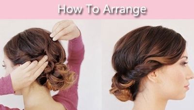 简单低发髻气质盘发 韩式慵懒低发髻盘发