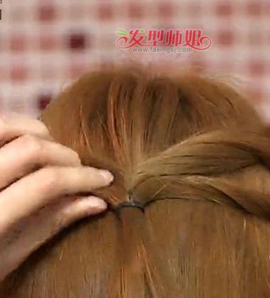 长头发盘短一点的扎法图解 短长发盘头发造型方法