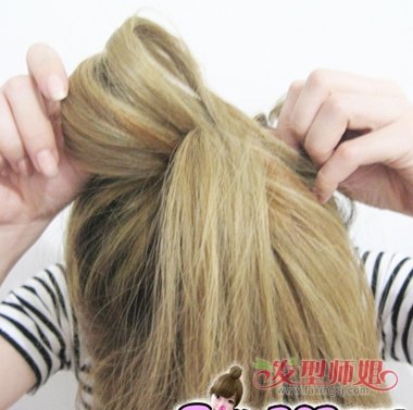 怎么扎出蝴蝶结的头发 蝴蝶结发夹扎头发