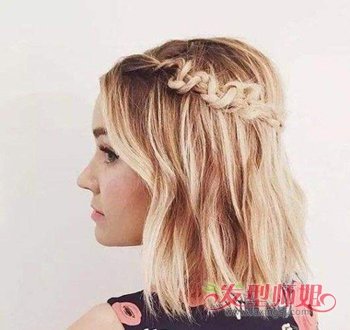 锁骨发怎么编好看 女生锁骨发编发发型图片