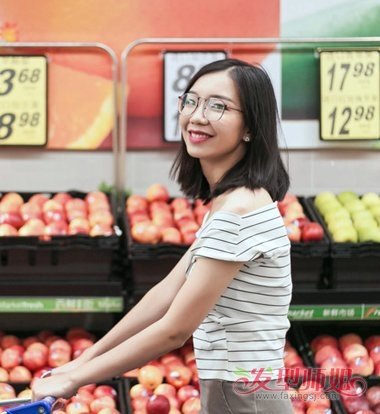 女生锁骨lob头发型图片 女生时尚lob锁骨发发型