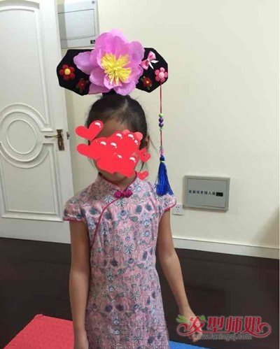 儿童旗头diy手工制作方法 娃娃简单旗头制作方法