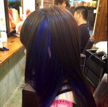 黑色隐藏染什么色黑色隐藏式挑染 发型师姐