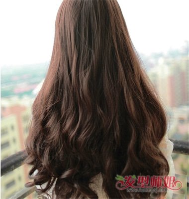 中长发如何烫水波纹卷造型显年轻炫韩式风格发设计 4 发型师姐