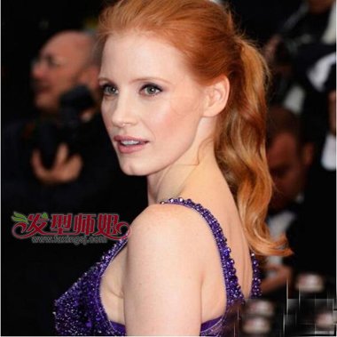 犀利女扎干练无刘海高马尾辫子 潮人职场款女帅气流行扎发