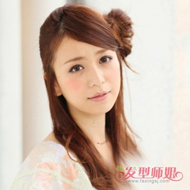 记住!告别纯自然黑色俗土气长头发 小女生七夕扎浪漫公主头美翻天