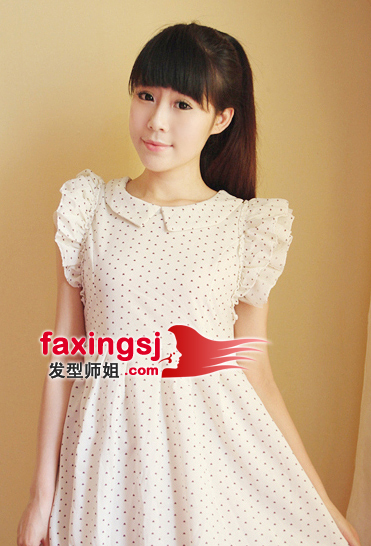 青春活力直发马尾推荐