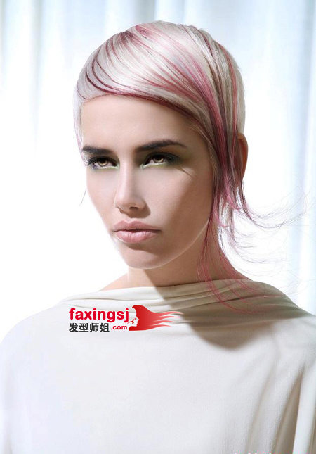 三角脸个性短发设计