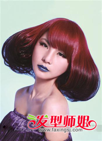 挑战视觉神经 沙宣烫发图片