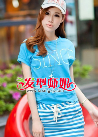 长脸女生修颜长发烫发精选