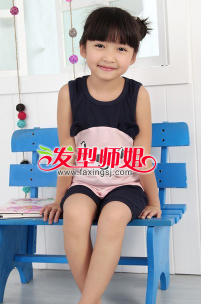 甜美小公主可爱盘发设计