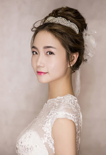 各种韩式发型 国字脸新娘韩式发型