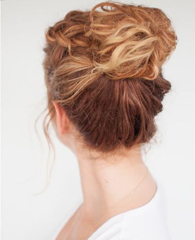 苞苞头盘发 简单的花苞头盘发教程