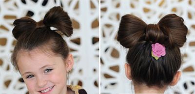 小女孩舞台中短发盘头 适合跳舞的盘发图解