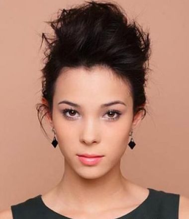 中老年短发盘发发型样式 老年人短发盘发发型图片