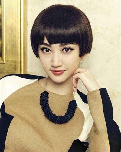 景甜时尚短发发型 甜美青春少女感满屏