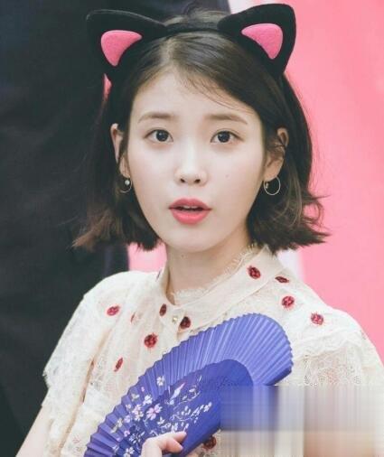 IU李智恩短发发型 清纯甜美显少女感
