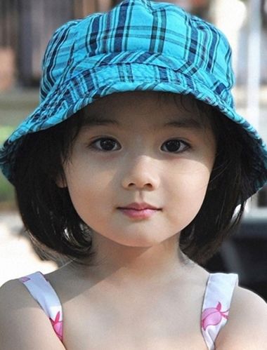 短发女童造型妹妹头 小女孩短发发型图片